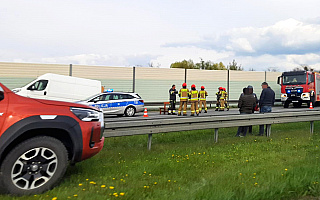 Śmiertelny wypadek na S7. Ciężarówka potrąciła operatora lawety